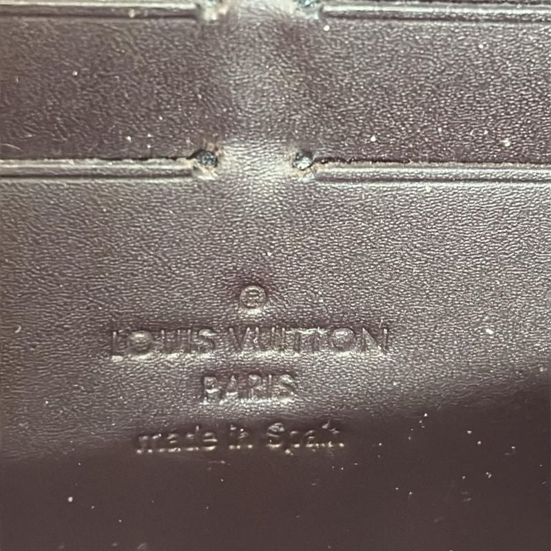 Louis Vuitton Monogram Vernis Zippy Wallet M93522 Amarante Leather