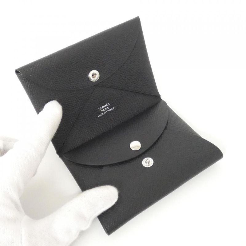 Hermes Calvi Duo 083035ck Coin Case