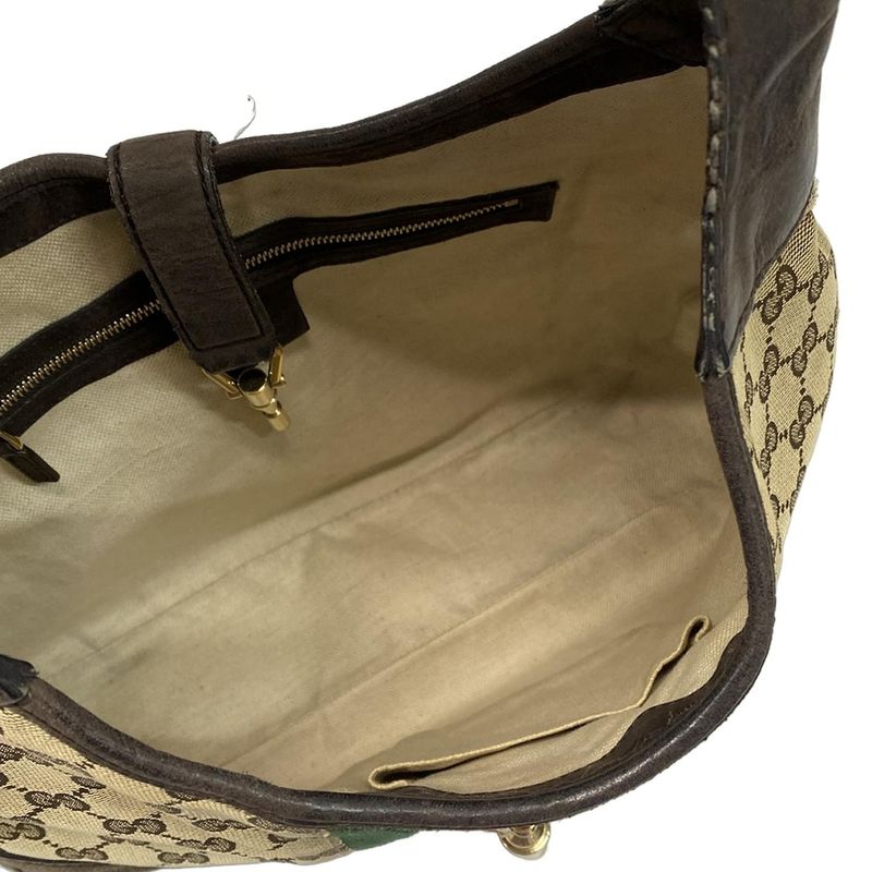 Gucci Shoulder Bag New Jackie/gg Pattern/sherry (web) 277520 Beige And Dark