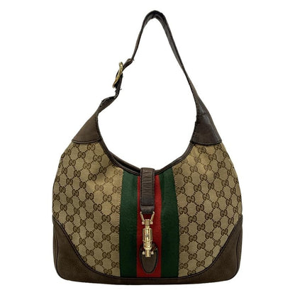 Gucci Shoulder Bag New Jackie/gg Pattern/sherry (web) 277520 Beige And Dark