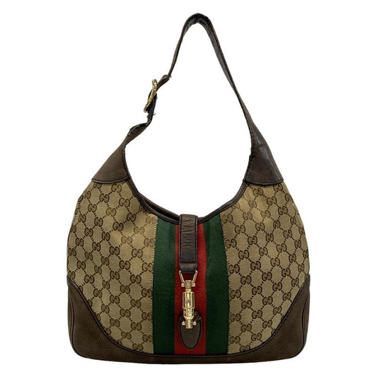 Gucci Shoulder Bag New Jackie/gg Pattern/sherry (web) 277520 Beige And Dark