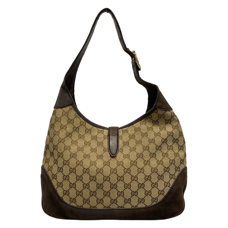 Gucci Shoulder Bag New Jackie/gg Pattern/sherry (web) 277520 Beige And Dark