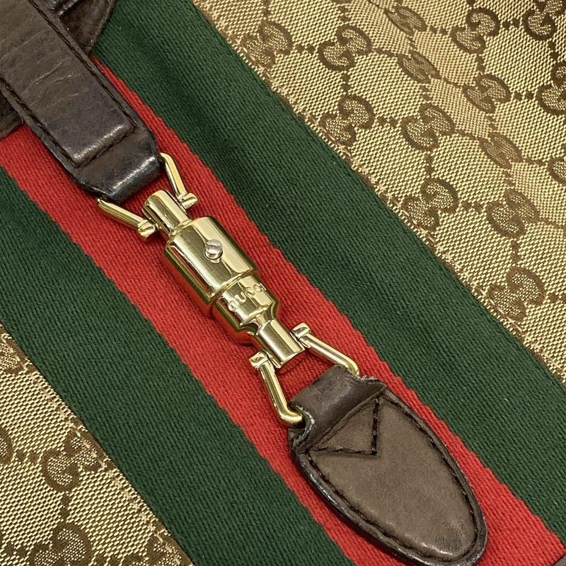 Gucci Shoulder Bag New Jackie/gg Pattern/sherry (web) 277520 Beige And Dark