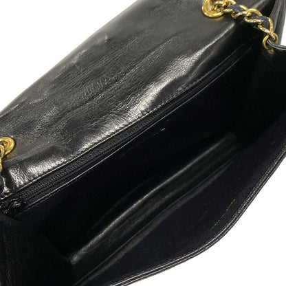 Chanel Matelasse Black Chain Shoulder Bag/gold Hardware Lambskin