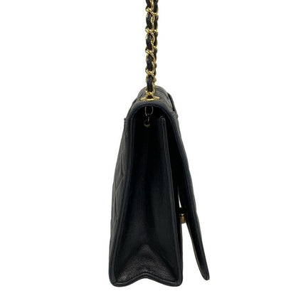 Chanel Matelasse Black Chain Shoulder Bag/gold Hardware Lambskin