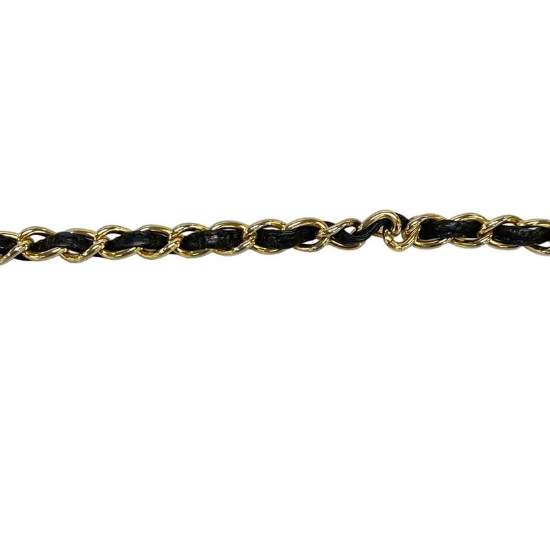 Chanel Matelasse Black Chain Shoulder Bag/gold Hardware Lambskin