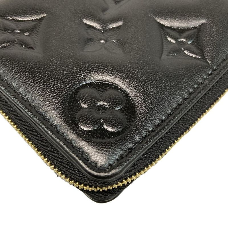 Louis Vuitton Coussin Portefeuille Lou M81599 Noir Black Leather