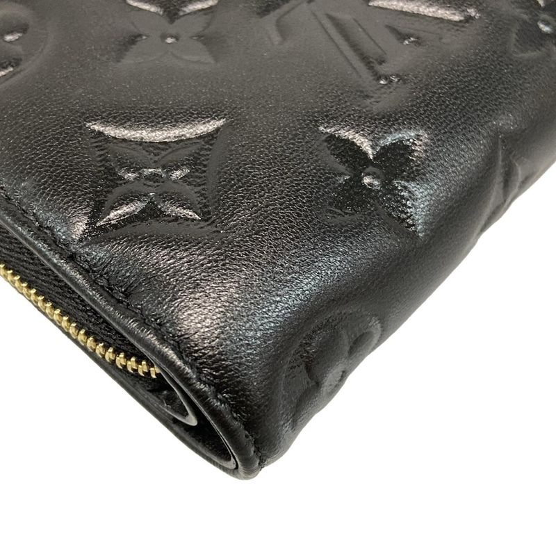 Louis Vuitton Coussin Portefeuille Lou M81599 Noir Black Leather