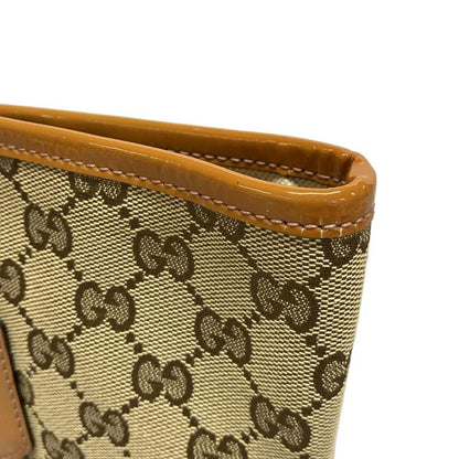 Gucci Tote Bag GG Pattern 211971 Beige×dark Brown×multi Leather