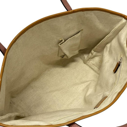 Gucci Tote Bag GG Pattern 211971 Beige×dark Brown×multi Leather