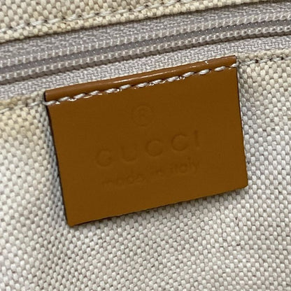 Gucci Tote Bag GG Pattern 211971 Beige×dark Brown×multi Leather