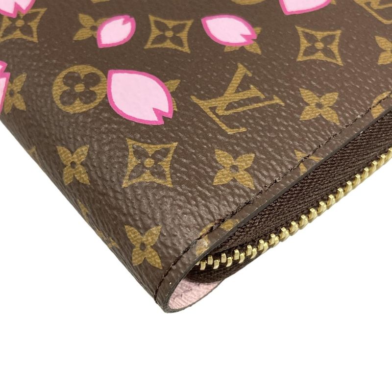Louis Vuitton Long Wallet Monogram Cherry Blossom LV X TM Zippy Wallet M13433