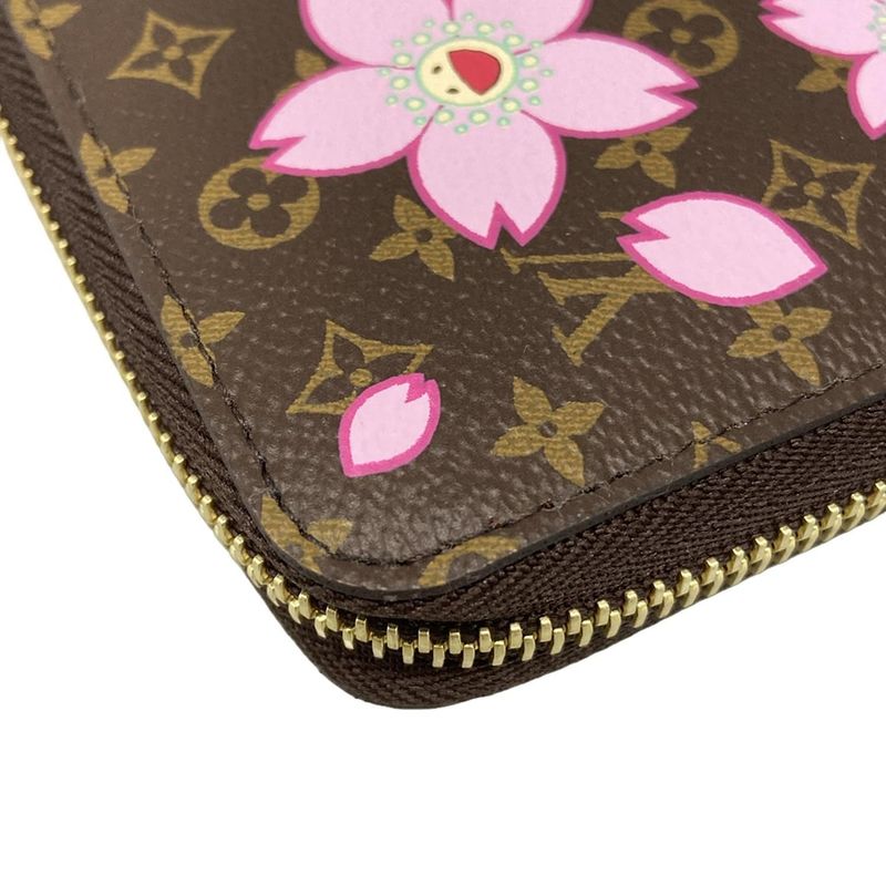 Louis Vuitton Long Wallet Monogram Cherry Blossom LV X TM Zippy Wallet M13433