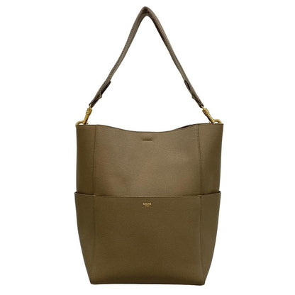 Celine Shoulder Bag Sangle Medium Taupe (gray-beige)