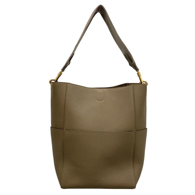 Celine Shoulder Bag Sangle Medium Taupe (gray-beige)
