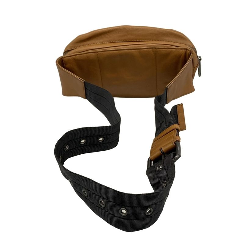 Bottega Veneta Intrecciato Brown Leather Waist Pouch