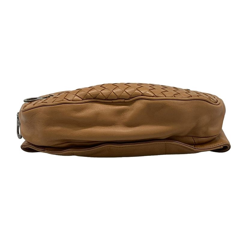 Bottega Veneta Intrecciato Brown Leather Waist Pouch