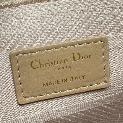 Dior/christian Dior Tote Lady Deelight Medium Bag Pink Gold Hardware /canage
