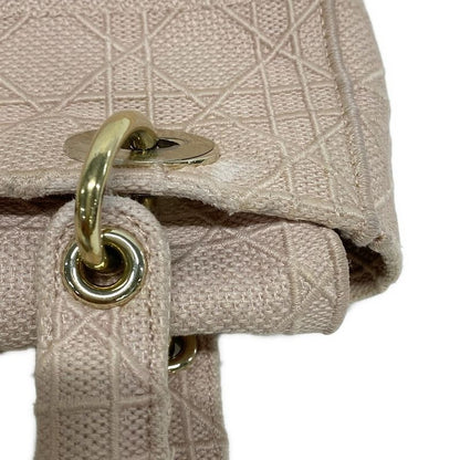 Dior/christian Dior Tote Lady Deelight Medium Bag Pink Gold Hardware /canage