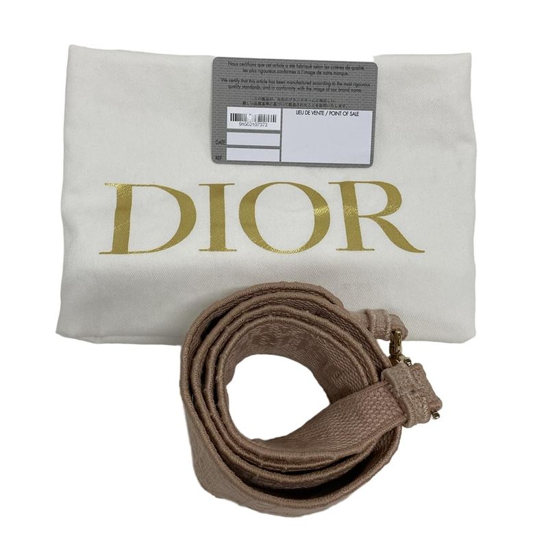 Dior/christian Dior Tote Lady Deelight Medium Bag Pink Gold Hardware /canage