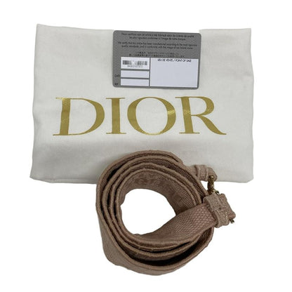 Dior/christian Dior Tote Lady Deelight Medium Bag Pink Gold Hardware /canage