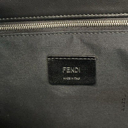 Fendi Tote Bag Zucca Pattern 7va480 Brown And Black 2way Leather
