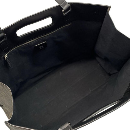 Fendi Tote Bag Zucca Pattern 7va480 Brown And Black 2way Leather