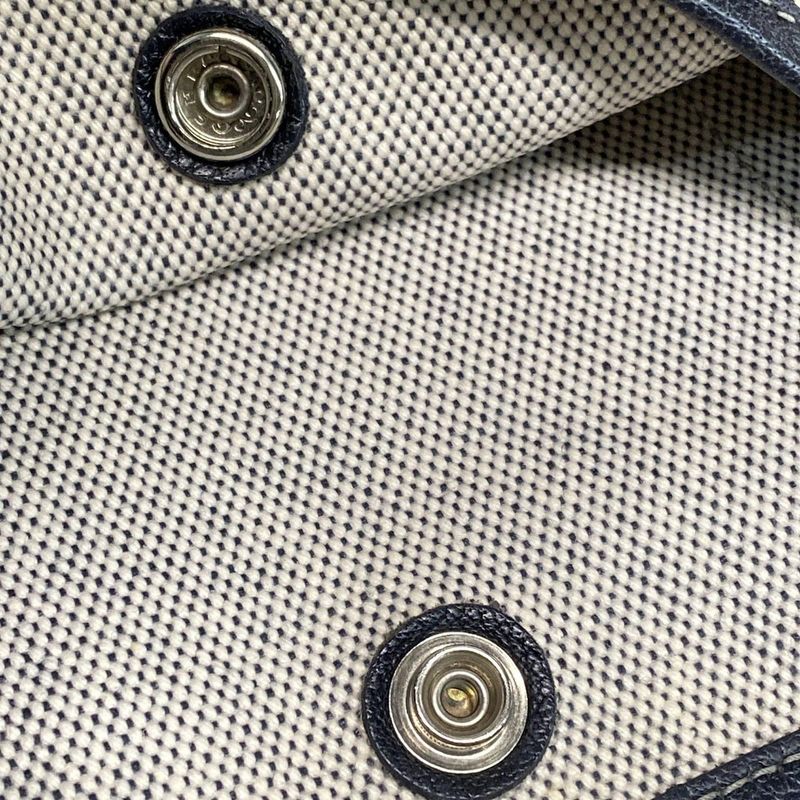 Hermes Garden Party PM Tote Bag Ivory×black