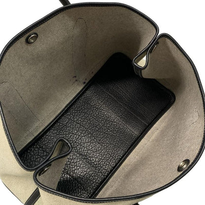 Hermes Garden Party PM Tote Bag Ivory×black