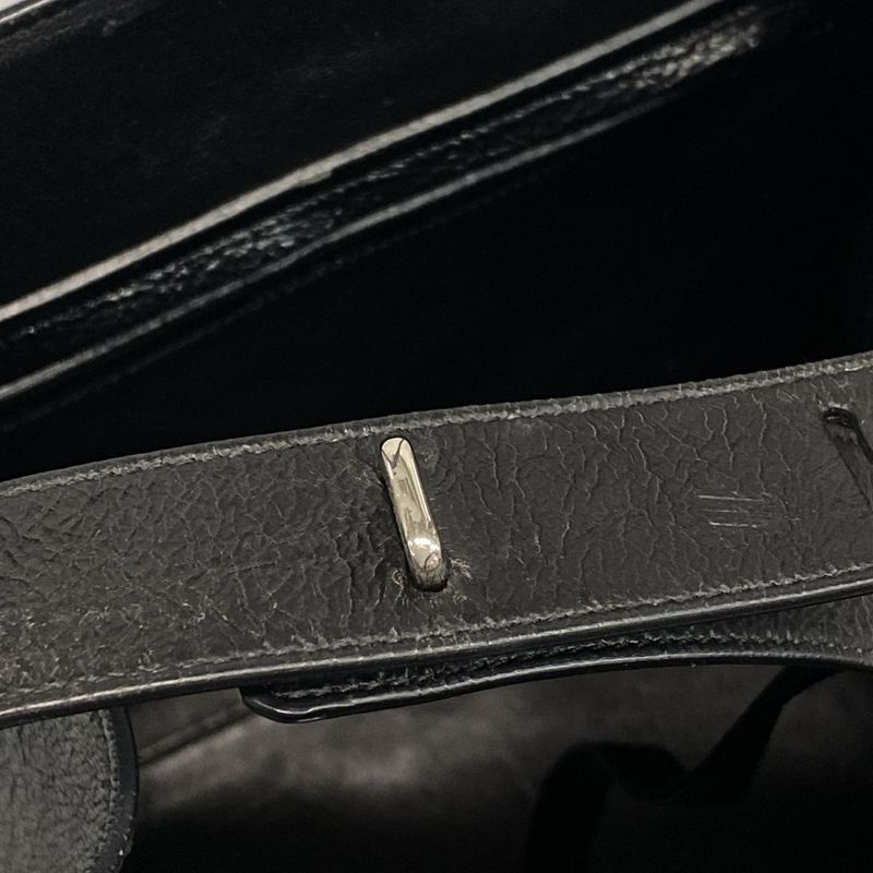 Celine Tote Bag Luggage Small Square Phantom Black Leather