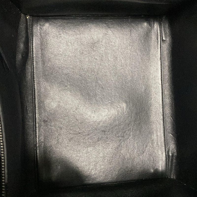 Celine Tote Bag Luggage Small Square Phantom Black Leather