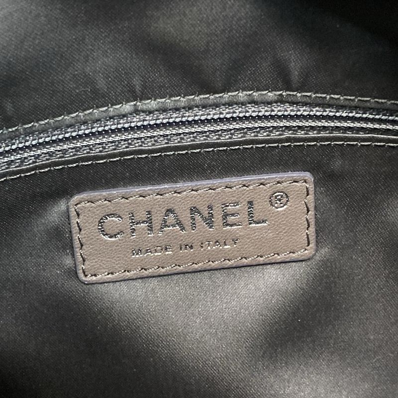 Chanel Handbag - Light Gray Silver Hardware /hidden Chain Lambskin