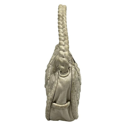 Chanel Handbag - Light Gray Silver Hardware /hidden Chain Lambskin