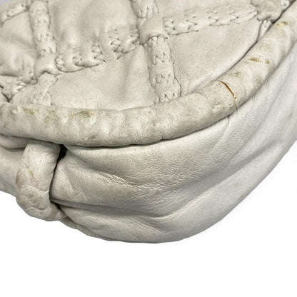 Chanel Handbag - Light Gray Silver Hardware /hidden Chain Lambskin