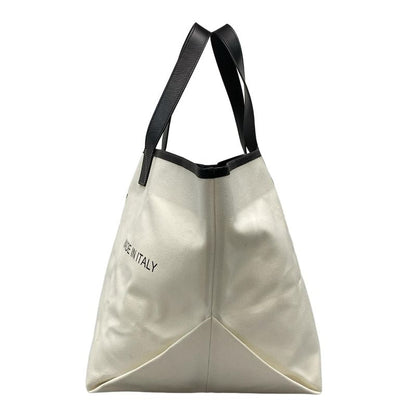 Celine Tote Bag Made In Tote Medium White And Black Leather