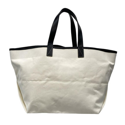 Celine Tote Bag Made In Tote Medium White And Black Leather