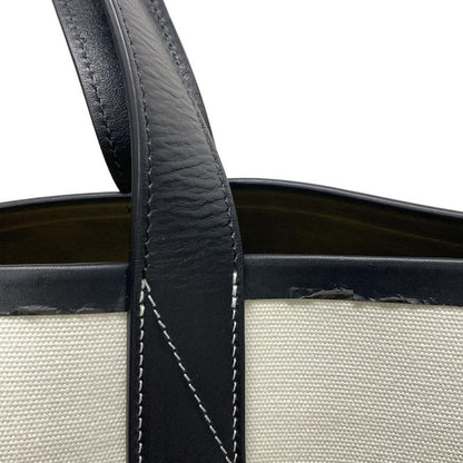 Celine Tote Bag Made In Tote Medium White And Black Leather