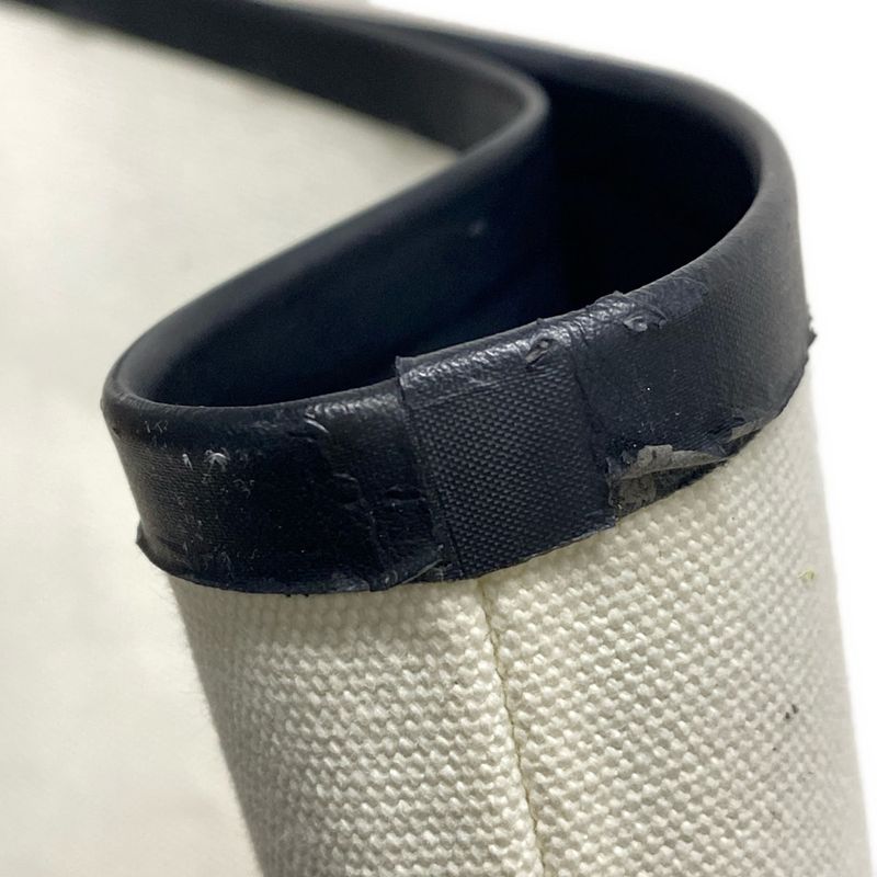 Celine Tote Bag Made In Tote Medium White And Black Leather