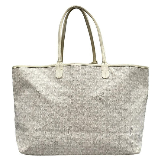Goyard Tote Bag Saint Louis PM White Leather