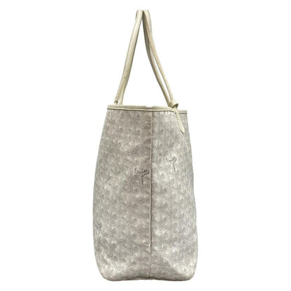 Goyard Tote Bag Saint Louis PM White Leather