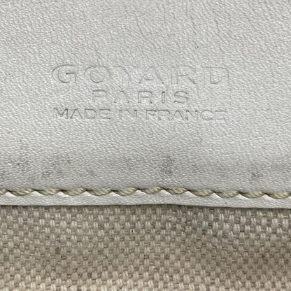 Goyard Tote Bag Saint Louis PM White Leather
