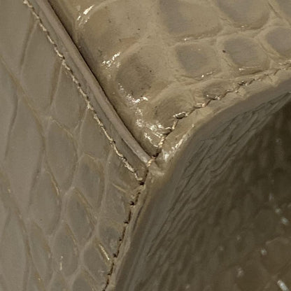 Balenciaga Handbag Hourglass Top Handle Small 593546 Beige Shape Pursed Leather