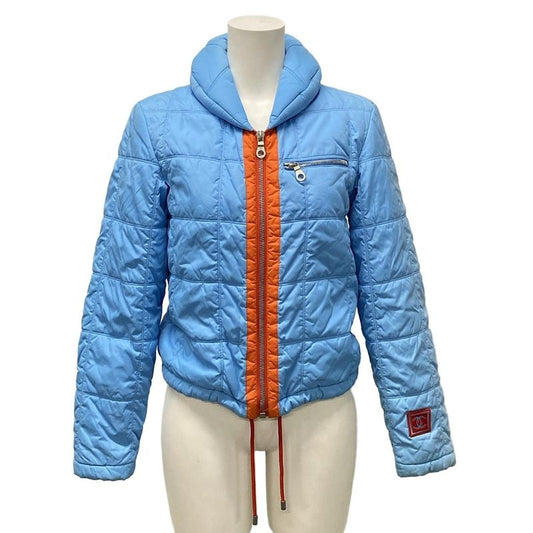 Chanel Blouson Size 34 S Women's Sport Line P19435 Light Blue And Orange