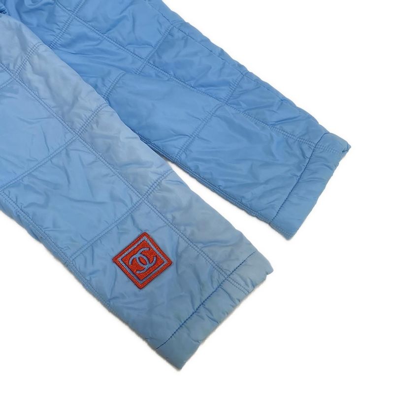 Chanel Blouson Size 34 S Women's Sport Line P19435 Light Blue And Orange