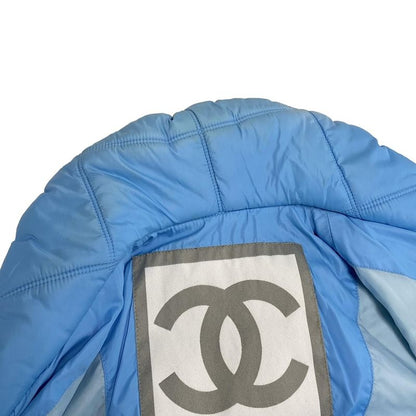 Chanel Blouson Size 34 S Women's Sport Line P19435 Light Blue And Orange