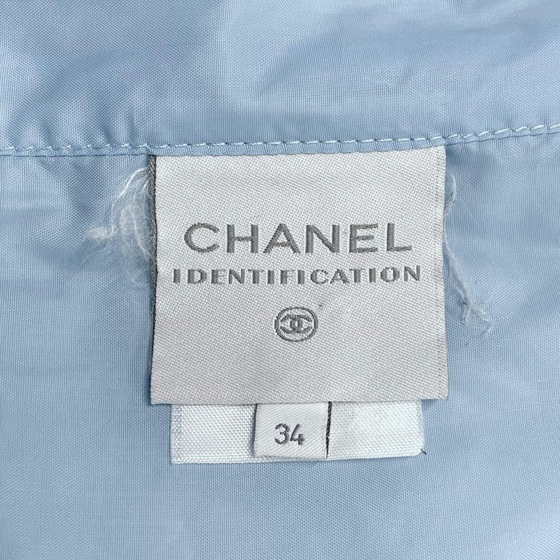 Chanel Blouson Size 34 S Women's Sport Line P19435 Light Blue And Orange