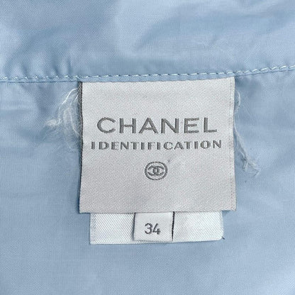 Chanel Blouson Size 34 S Women's Sport Line P19435 Light Blue And Orange