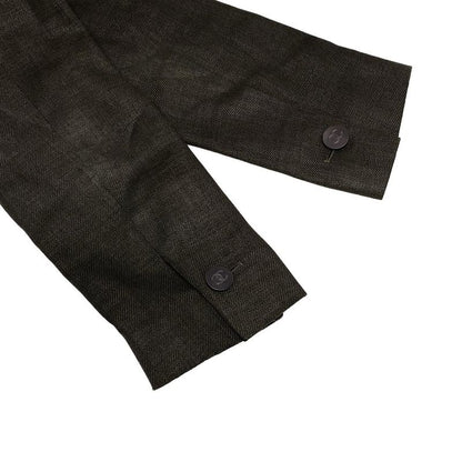 Chanel Jacket Size 38 M Women's P09877 Dark Brown Long Sleeves/spring/fall