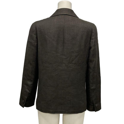 Chanel Jacket Size 38 M Women's P09877 Dark Brown Long Sleeves/spring/fall