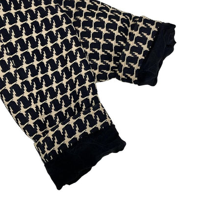 Chanel Jacket Size 40 M Women's P17432 Navy And Beige Long Sleeves / Spring /